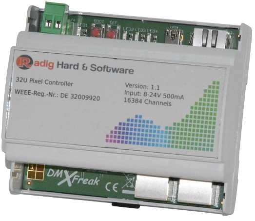 32U Pixel Controller DIN RAIL