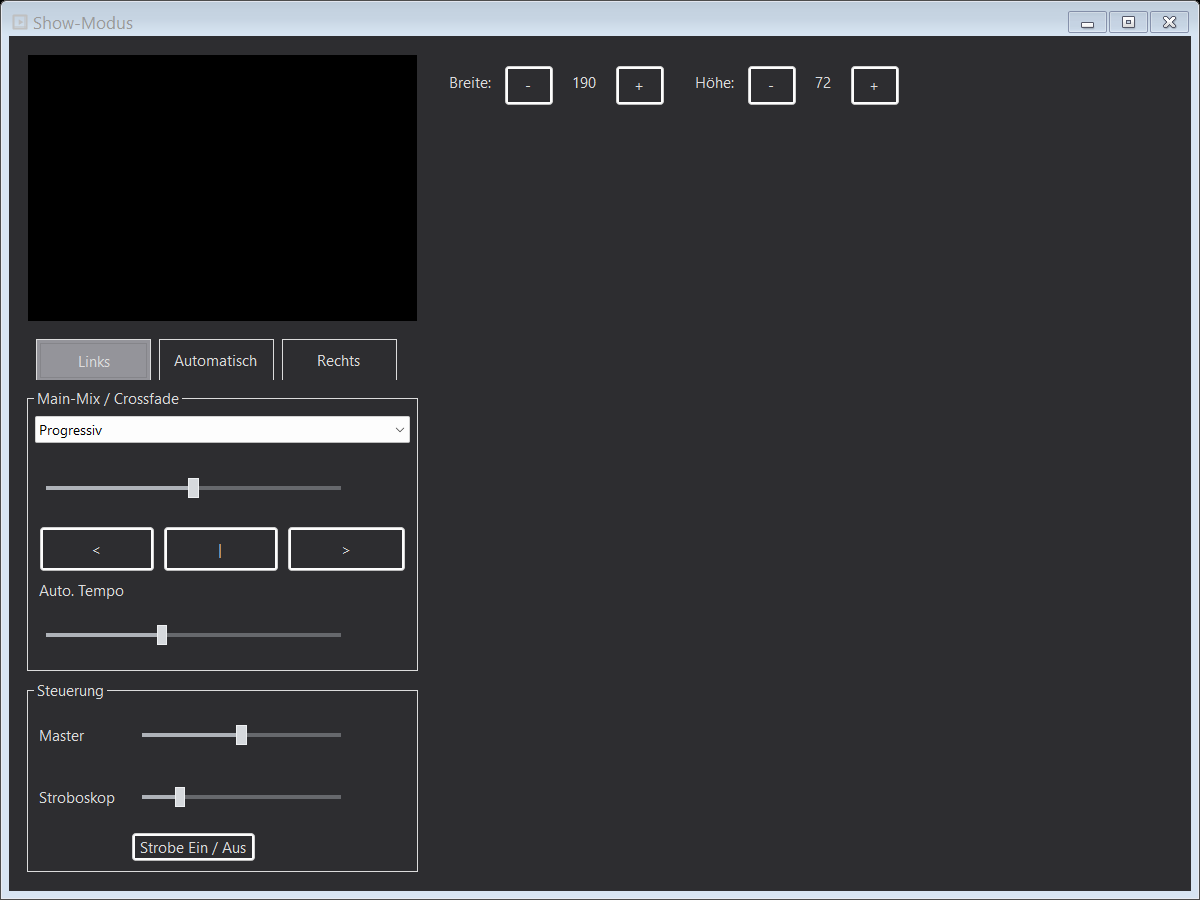Vollbild-Showmodus von LEDExtreme
